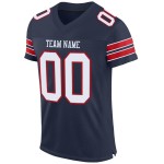 Maillot de football authentique en maille blanc-rouge bleu marine personnalisé Maillot de football authentique en maille blanc-rouge bleu marine personnalisé