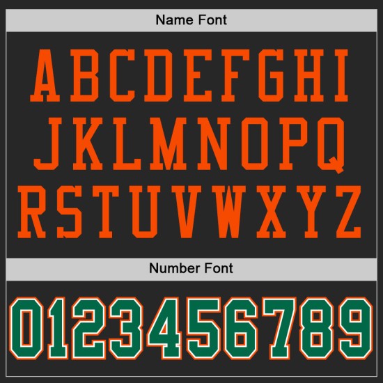 Maillot de football en maille vert-orange personnalisé authentique Kelly Black Maillot de football en maille vert-orange personnalisé authentique Kelly Black