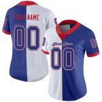 Maillot de football tendance en maille personnalisée, bleu royal et blanc écarlate Maillot de football tendance en maille personnalisée, bleu royal et blanc écarlate
