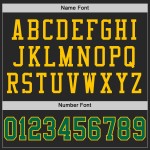 Maillot de football Kelly Authentic Custom Mesh vert-jaune noir Maillot de football Kelly Authentic Custom Mesh vert-jaune noir