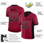 Maillot de football en maille Drift noir et blanc, mode personnalisé Cardinal Maillot de football en maille Drift noir et blanc, mode personnalisé Cardinal