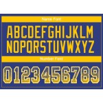 Maillot de football Royal jaune et blanc en maille tendance, personnalisé Maillot de football Royal jaune et blanc en maille tendance, personnalisé