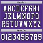 Maillot de football personnalisé en maille blanc-noir violet authentique