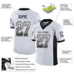 Maillot de football personnalisé Drift Black-Vegas Mesh White Gold Fashion Maillot de football personnalisé Drift Black-Vegas Mesh White Gold Fashion
