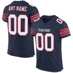 Maillot de football authentique en maille blanc-rouge bleu marine personnalisé Maillot de football authentique en maille blanc-rouge bleu marine personnalisé