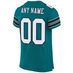 Maillot de football authentique Teal Mesh personnalisé blanc-noir Maillot de football authentique Teal Mesh personnalisé blanc-noir