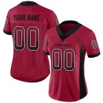 Maillot de football en maille Drift noir et blanc, mode personnalisé Cardinal Maillot de football en maille Drift noir et blanc, mode personnalisé Cardinal