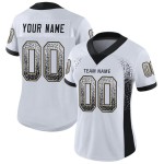 Maillot de football personnalisé Drift Black-Vegas Mesh White Gold Fashion Maillot de football personnalisé Drift Black-Vegas Mesh White Gold Fashion