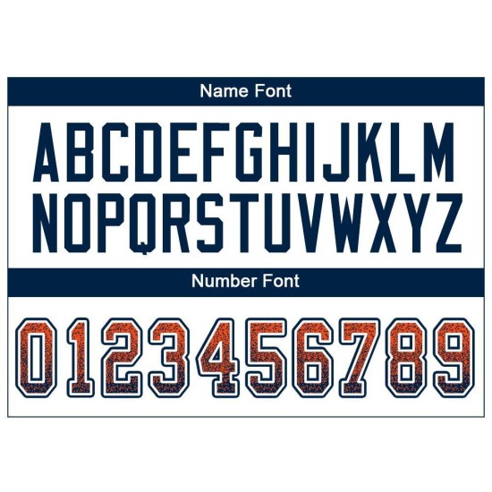 Maillot de football en maille bleu marine et blanc, orange, à la mode, personnalisé Maillot de football en maille bleu marine et blanc, orange, à la mode, personnalisé
