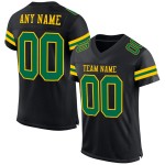 Maillot de football Kelly Authentic Custom Mesh vert-jaune noir Maillot de football Kelly Authentic Custom Mesh vert-jaune noir
