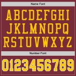 Maillot de football personnalisé en maille dorée et blanche, bordeaux, authentique et rétro